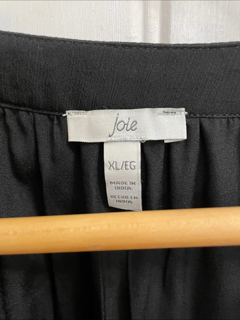 JOIE Dark Romantic Black Sheer Sleeve Dress Size XL